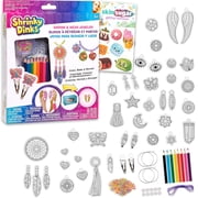 Shrinky Dinks Jewelry Set for Kids - Bundle 68 Piece Jewelry Kit of Beads, Elastic String and Earring Hoops, More | Shrinky Dinks Jewels for Girls