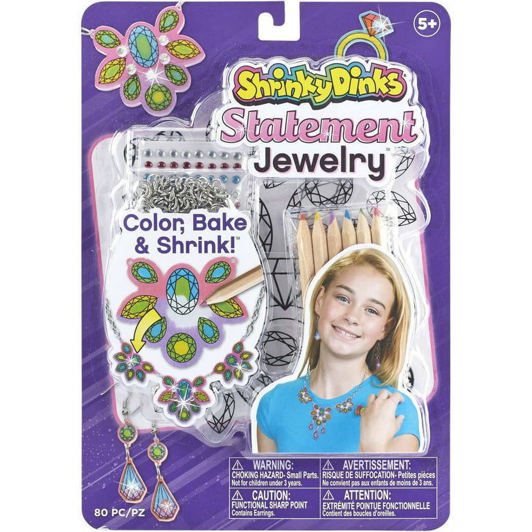 NEW Alex Toys Shrinky Dinks Craft Kit Peace Sign & Love Girl's Jewelry &  Holder