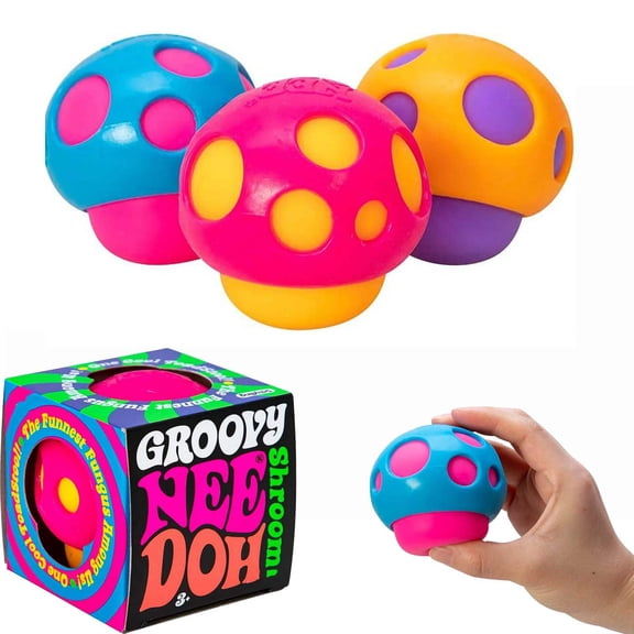 Shroom Squishies , Mystery Squishies Shroom Box, Fidget Toys Adults & Teens, Easter Basket Stuffers, Sensory Stress Ball Squeeze Toys for Stress Relief (Random Color)