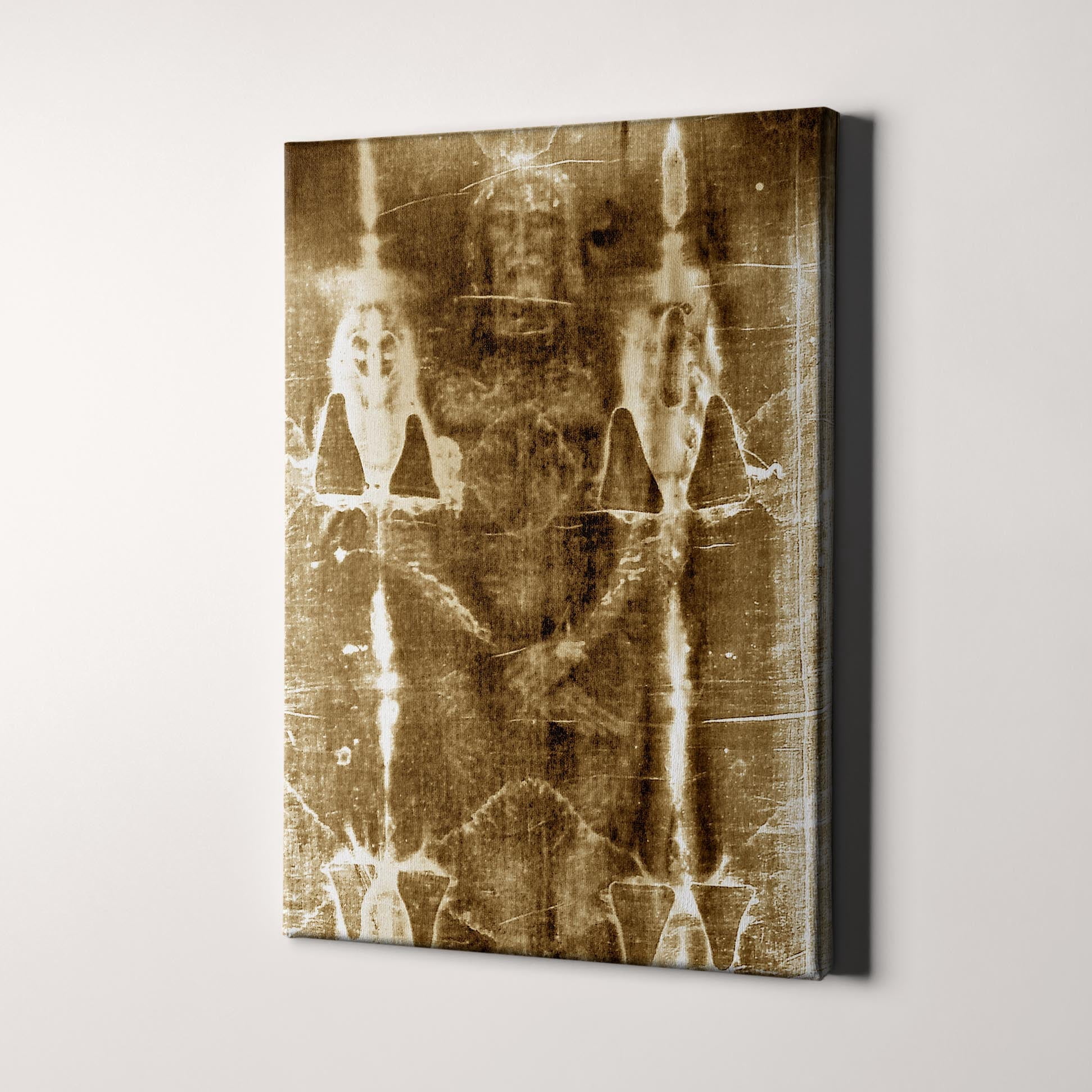 Shroud of Turin - Face & Body of Jesus Canvas Wall Art Print - Walmart.com