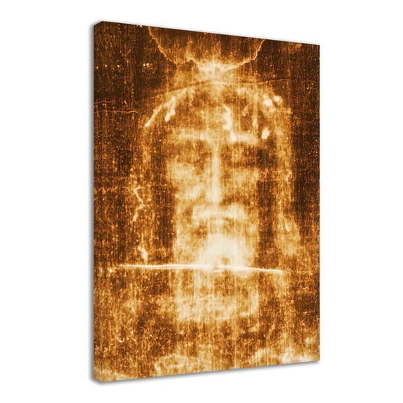 Shroud of Turin Jesus Poster Canvas Prints Wall Art Decor Jesus Christ Posters for Living Home Room Wall Decoration - 8x12 inches Framed