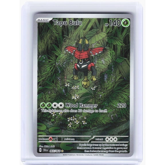 Shrouded Fable Tapu Bulu Foil Illustration Rare #65/64