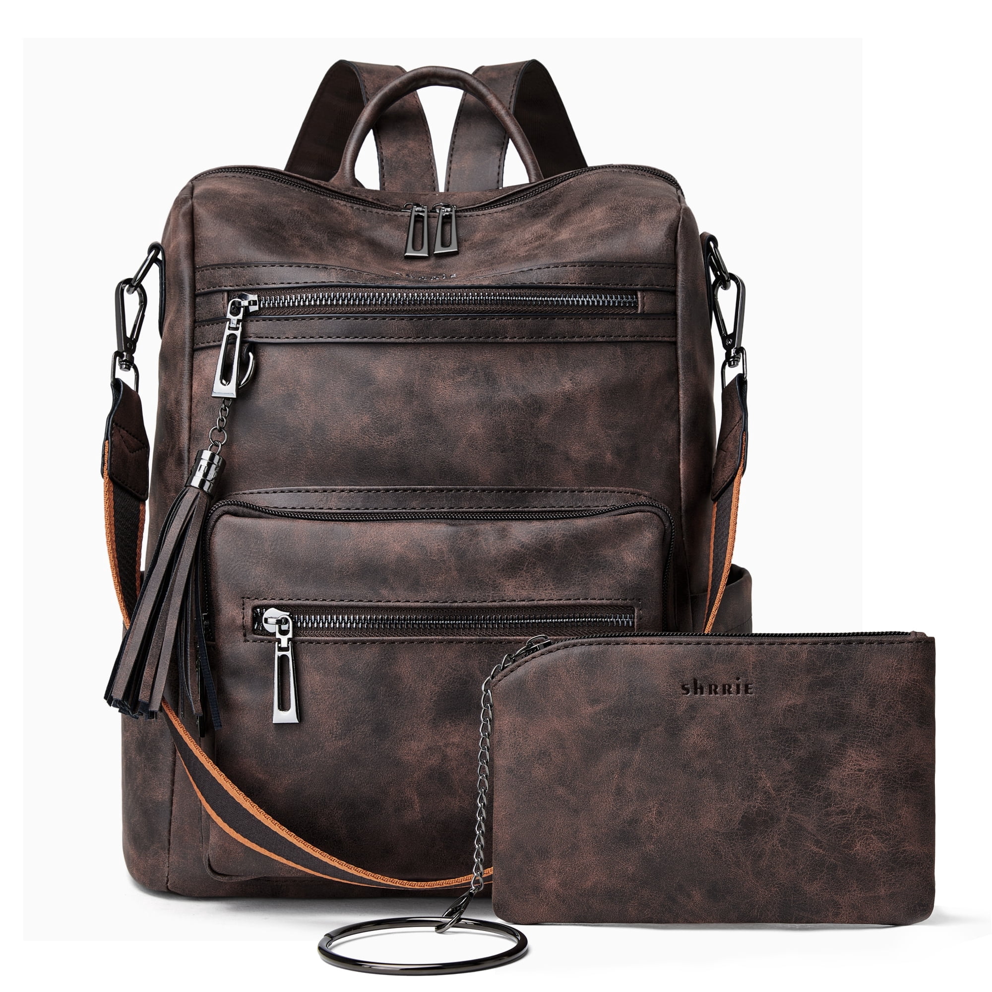 1885 Backpack Purse Fashion Designer Shoulder Satchel Bags PU Leather Rivet Black Pu Leather Fashion Designer Backpack main image 3