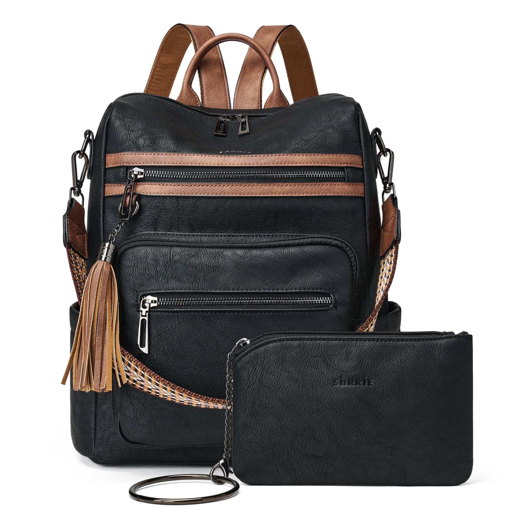 Shrrie Backpack Purse for Women Leather Fashion Designer 