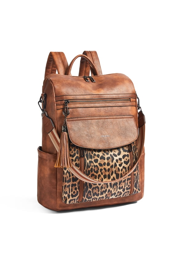 Laptop Backpack for Women 15.6 inch,Travel Leather Backpack Purse Nurse Teacher Carry on Backpack Computer Bag,Professional Water-Resistant College Business Work Casual Daypack