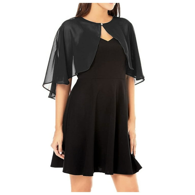 Shrugs For Women Dresses Formal Open Front Short Sleeve Elegant Wedding Cropped Cardigan Solid Color Summer Vacation Must Have Bolero Walmart