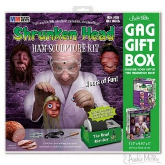 shrunken head ham gift box by accoutrements - 12607