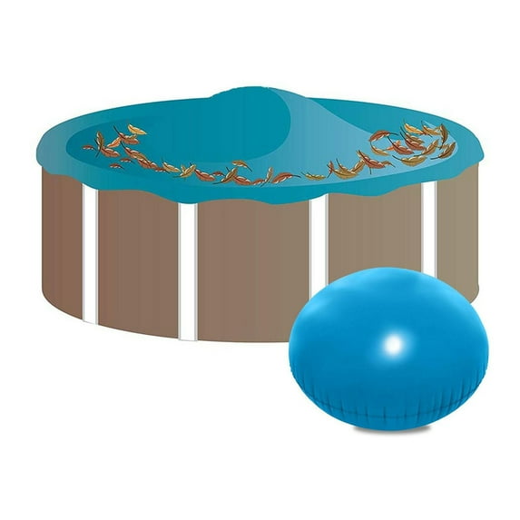 Shrysg 4x4 Ft Air Pillow for Above Ground Pool Winterization,Cold-Resistant Swimming Pool Closing Kit,Ice Equalizer Pool Pillow for Secure Winter Protection - Durable Blue Design