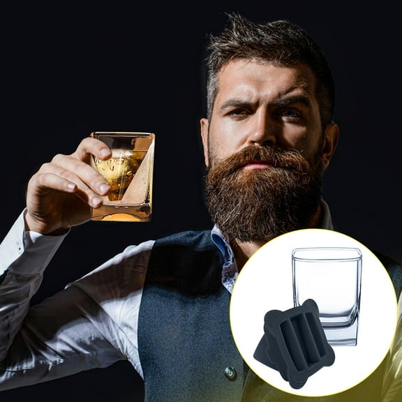 Shrysg Black Silicone Novelty Ice Cube Tray - Create Fun Ice Shapes for Whiskey,Cocktails & More,Versatile for Chocolate,Soap,& Cake Making - Perfect for Birthday Parties & DIY Creations