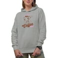 thumbnail image 1 of Sht Happens, Coffee Helps, Retro Art Merch Gift, Heather Grey Hooded Sweatshirt or Hoodie, Small, 1 of 5