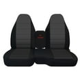 thumbnail image 1 of Seat Covers for FORD RANGER 1991-1997 XLT – Front Pair (Black/Charcoal), 1 of 7