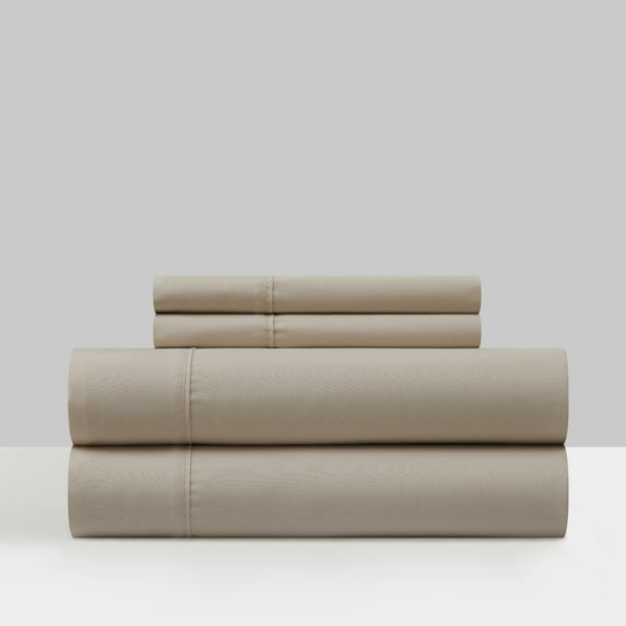 Shton 3 or 4 Piece Sheet Set Super Soft Solid Color With Piping Flange Edge