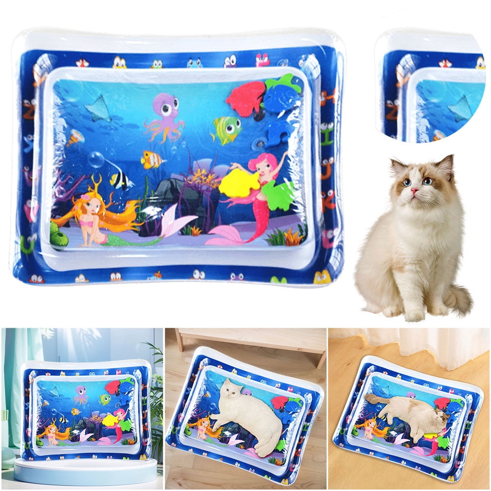 Shtyetg Water Sensory Playmat with Fish Water Sensor Play Mat Tummy ...