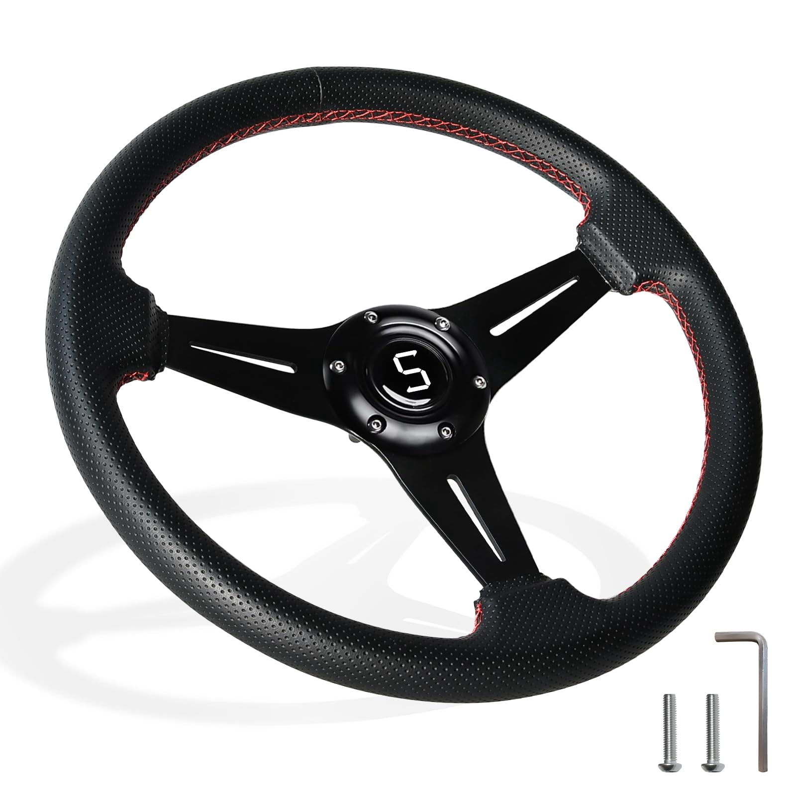 Golf Cart Steering Wheel Fit EZGO RXV & TXT, Club Car DS, Club Car - View #3