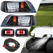 Shu-Ran Golf Cart Light Kit for EZGO TXT 1996-2013, Street Legal 12V LED Headlights & Tail Lights for Gas/Electric Models