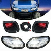 Shu-Ran Golf Cart Light Kits for EZGO Freedom TXT/T48 (2014+) 12V Street Legal LED Headlight & Tail Light Kit Assembly for EZGO Gas & Electric Golf Cart
