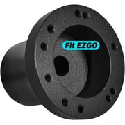 Shu-Ran Ezgo Golf Cart Steering Wheel Adapter Replacement Adapter Hub Only for EZGO TXT & RXV with 5-6 Holes Steering Wheel (Black)