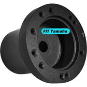 Shu-Ran Yamaha Golf Cart Steering Wheel Adapter with 5-6 holes Only Fit Yamaha Golf Cart Steering Wheel Accessories, Black