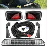 Shu-Ran LED Light Bar Kit Fits for EZGO TXT Golf Cart (1996-2013 Models) 12V Street Legal Headlight & Tail Light Kit Assembly for EZGO Gas & Electric Golf Cart