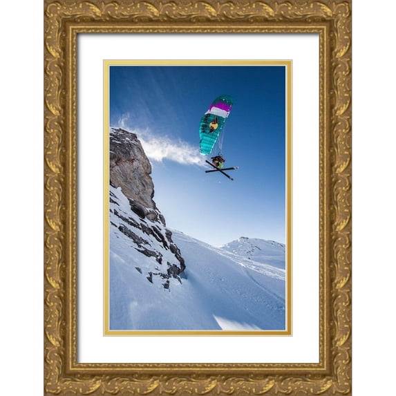 Shu, Tristan 13x18 Gold Ornate Wood Framed with Double Matting Museum Art Print Titled - No Fear Pilote Antoine Montant