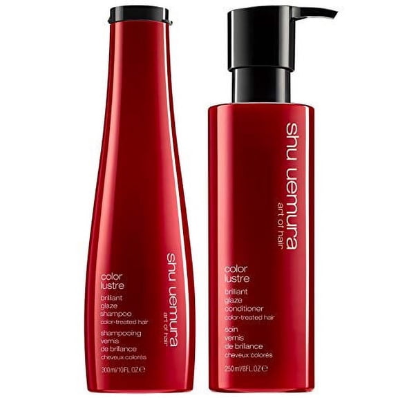 Shu Uemura Color Lustre Shampoo 10 Ounce and Conditioner 8 Ounce Set
