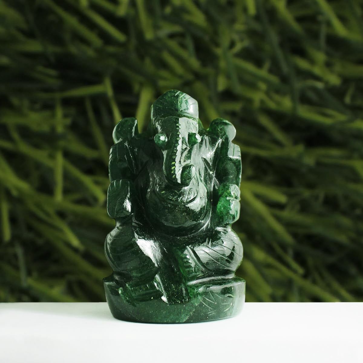 God of Luck: Crystal Ganesh Statue