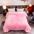 thumbnail image 1 of Shubozy Fleece Blanket King Size, Heavy Korean Mink, 85 X 95 Inches, 10Lbs, Soft and Warm, Thick Raschel Printed Mink for Autumn, Winter, Bed, Home, Gifts (Pink), 1 of 8