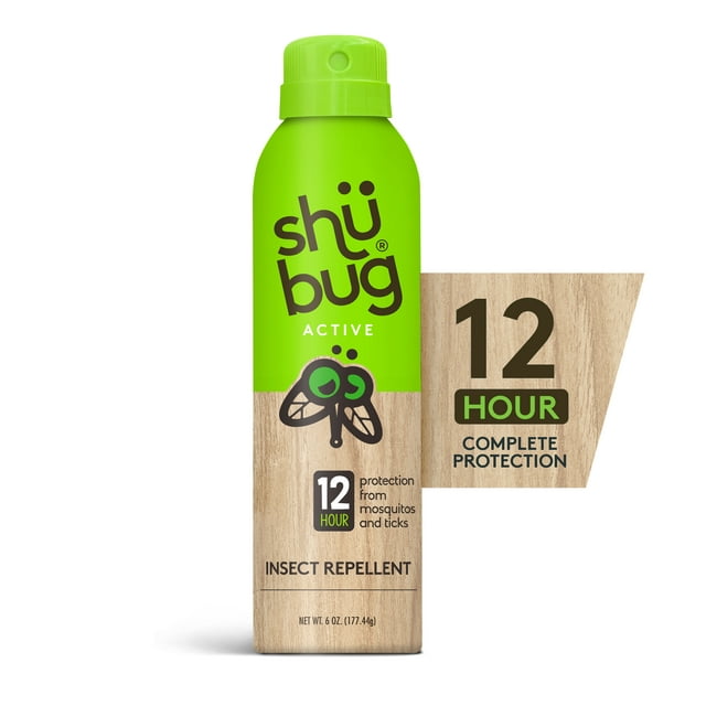 Shubug Active Bug Spray, Deet Free Mosquito Repellent, Picaridin, 5 oz. 360 Spray