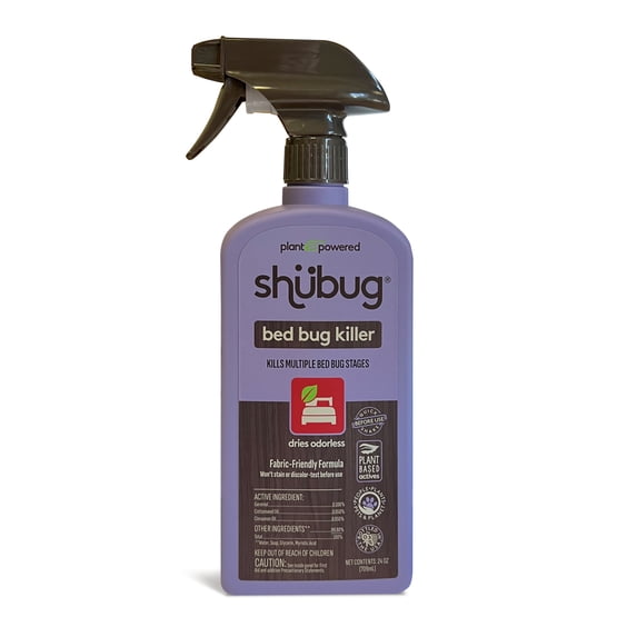 Shubug Plant-Powered Bed Bug Pest Killer Spray with 24 oz Trigger
