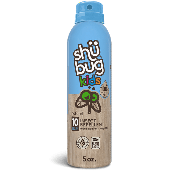 Shubug Kids Natural Insect Repellent, 100% Natural Oil, Daily Mosquito Repellent Moisturizer, 5oz. Kids Bug Spray