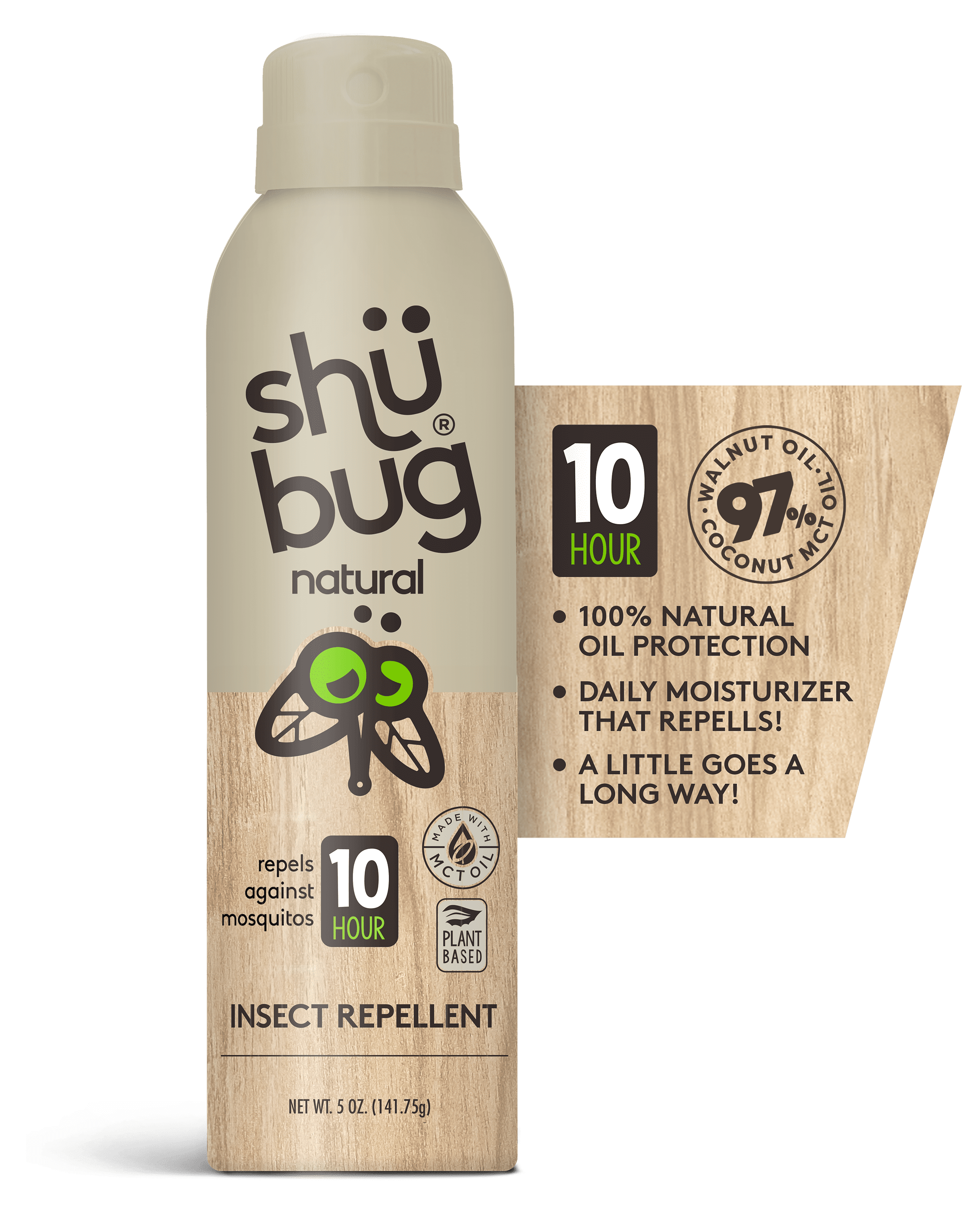 Shubug Natural Insect Repellent, 100 Natural Oil, Daily Mosquito Repellent Moisturizer, 5oz