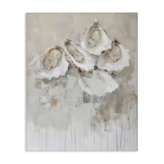 Stupell Industries Shucked Oyster Shells Canvas Wall Art, design by Creative Studio, 40 x 30