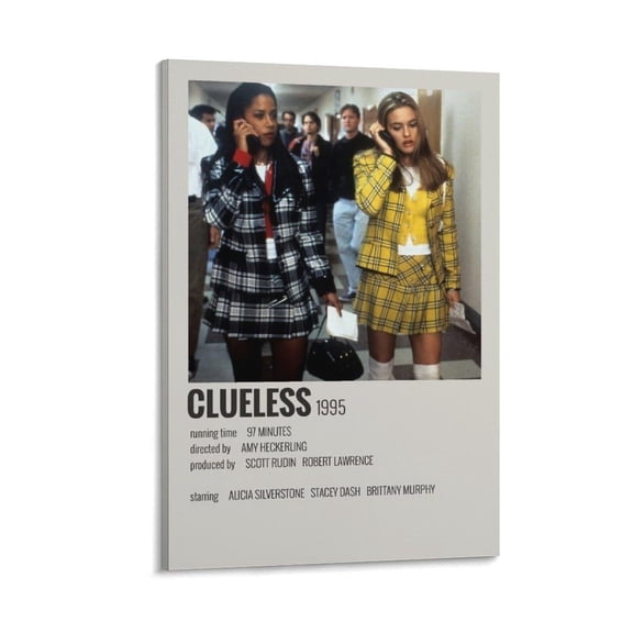 Shuei-Clueless Comedy Love Movie Poster (13) Canvas Wall Art Poster Decorative Bedroom Modern Home