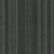 Foss Floors Black Ice 24'' x 24'' Peel and Stick Indoor/Outdoor Carpet Tile 40 sq ft 15 Piece