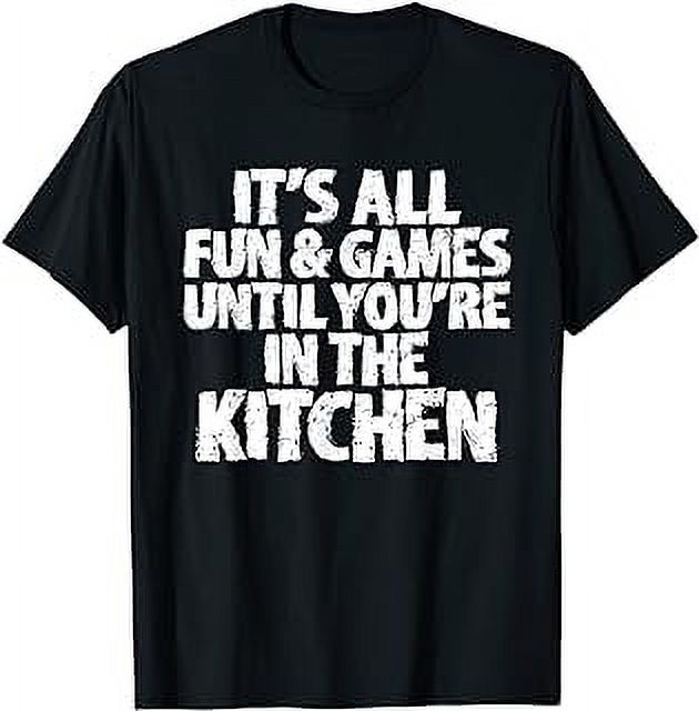 Shuffleboard Funny Joke Group Tshirt Biscuit in Kitchen