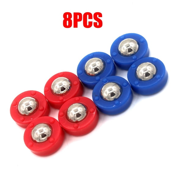 Shuffleboard Pucks Replacement Set for Table Shuffleboard Games  8-Pack Plastic Discs, 23 mm Diameter, Red and Blue (for Standard Indoor Shuffleboard Tables)
