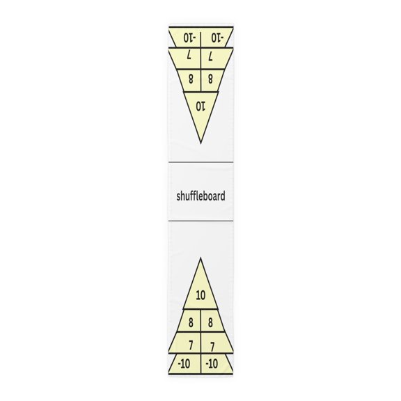 Shuffleboard Runner | Indoor Playground | For The Gamer Outdoor Play, Sidewalk Chalk, or Table 90"x16"