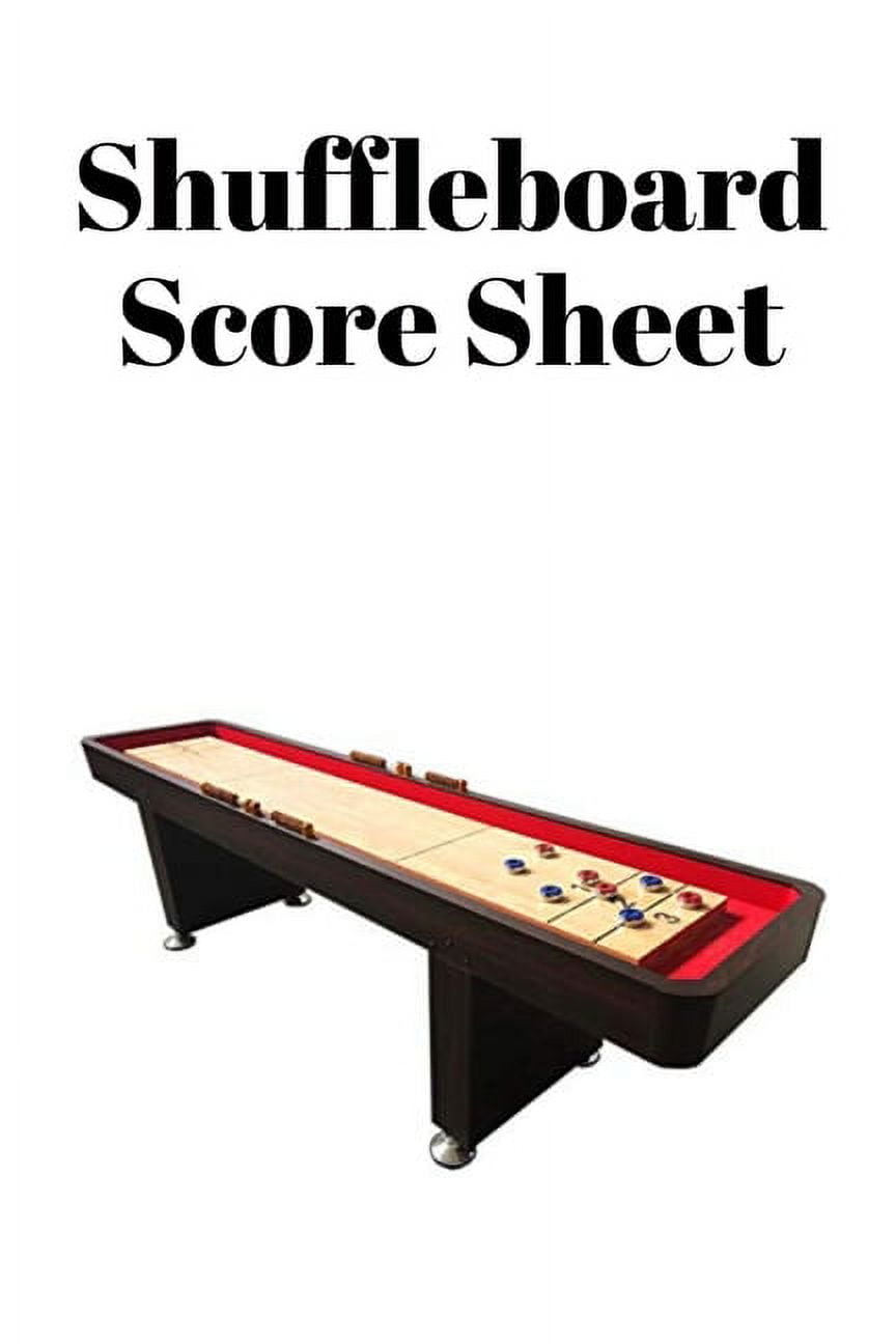 Shuffleboard Score Sheet Shuffleboard league record Shuffleboard