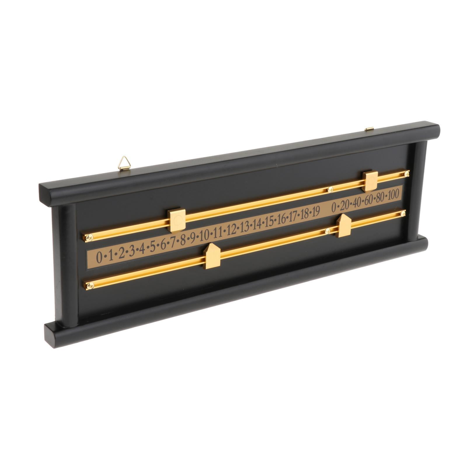 Shuffleboard Scoreboard Snooker Score Keeper Device Wood Referee Gear Scoring with Hanging Hole Snooker Billiard Score Board for Game Player