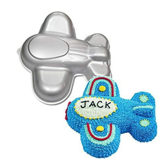 Shugii Ulalaza 12” x 8” Non-stick Silver Anodised Aluminium Airplane Cake Mould