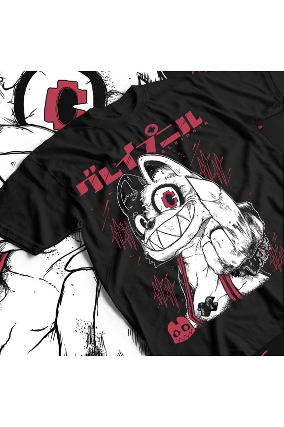 Shuichi Kagaya "Mascot Transformation" Streetwear Graphic Tee, Cotton Unisex Anime Style T-Shirt