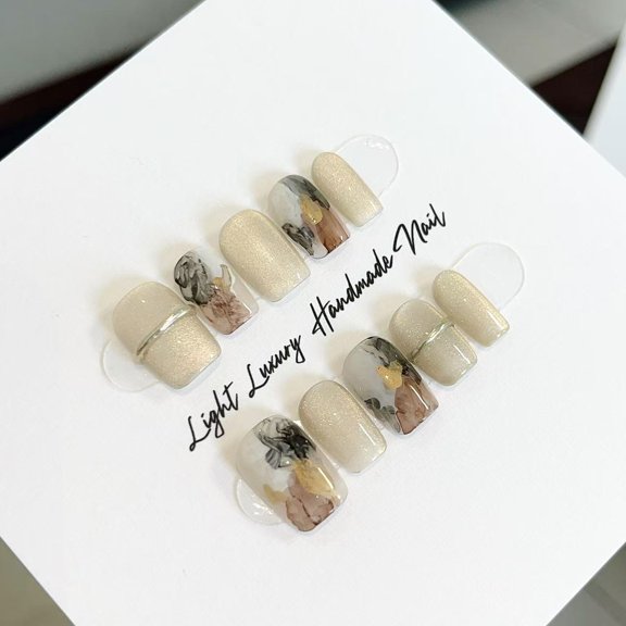 Shuiyun cat's eye daily whitening and smudging pure handmade wearing nail smudging advanced sense nail patch