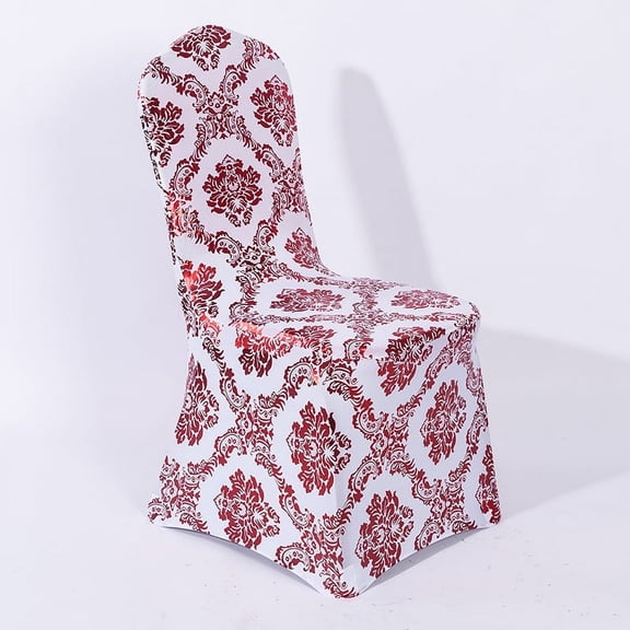 Shukii Chair Cover Set Of 2 Dining Chair Slipcovers for Weddings Dining Banquets Celebrations Elastic Chair Cover,Red