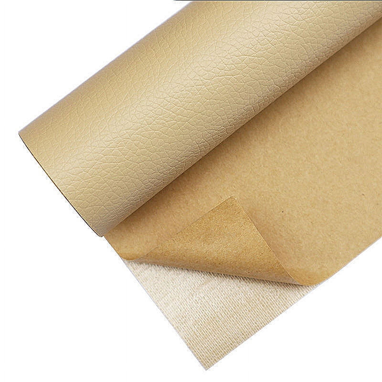 Shukii Leather Repair Tape Self Adhesive Repair Leather Patch Leather Patches For Furniture Leather Repair Patch For Car Seats,Cabinets,Handbags Beige,50*69cm
