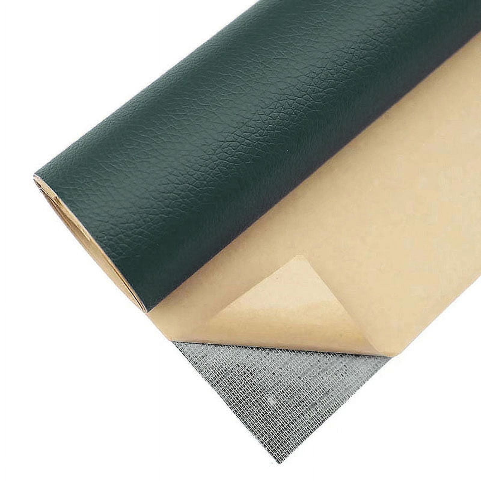 Shukii Leather Repair Tape Self Adhesive Repair Leather Patch Leather Patches For Furniture Leather Repair Patch For Car Seats,Cabinets,Handbags Dark Green,50*69cm