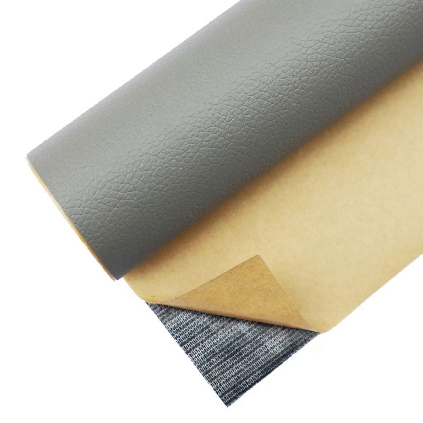 Shukii Leather Repair Tape Self Adhesive Repair Leather Patch Leather Patches For Furniture Leather Repair Patch For Car Seats,Cabinets,Handbags Grey,100*69cm