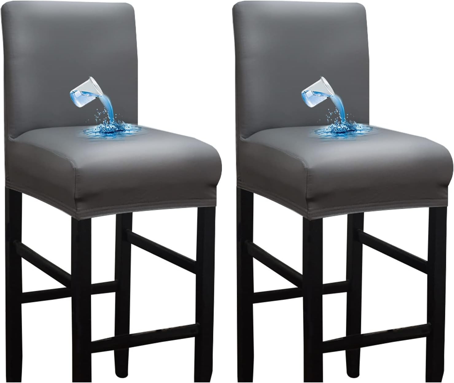 Leather barstool covers deals