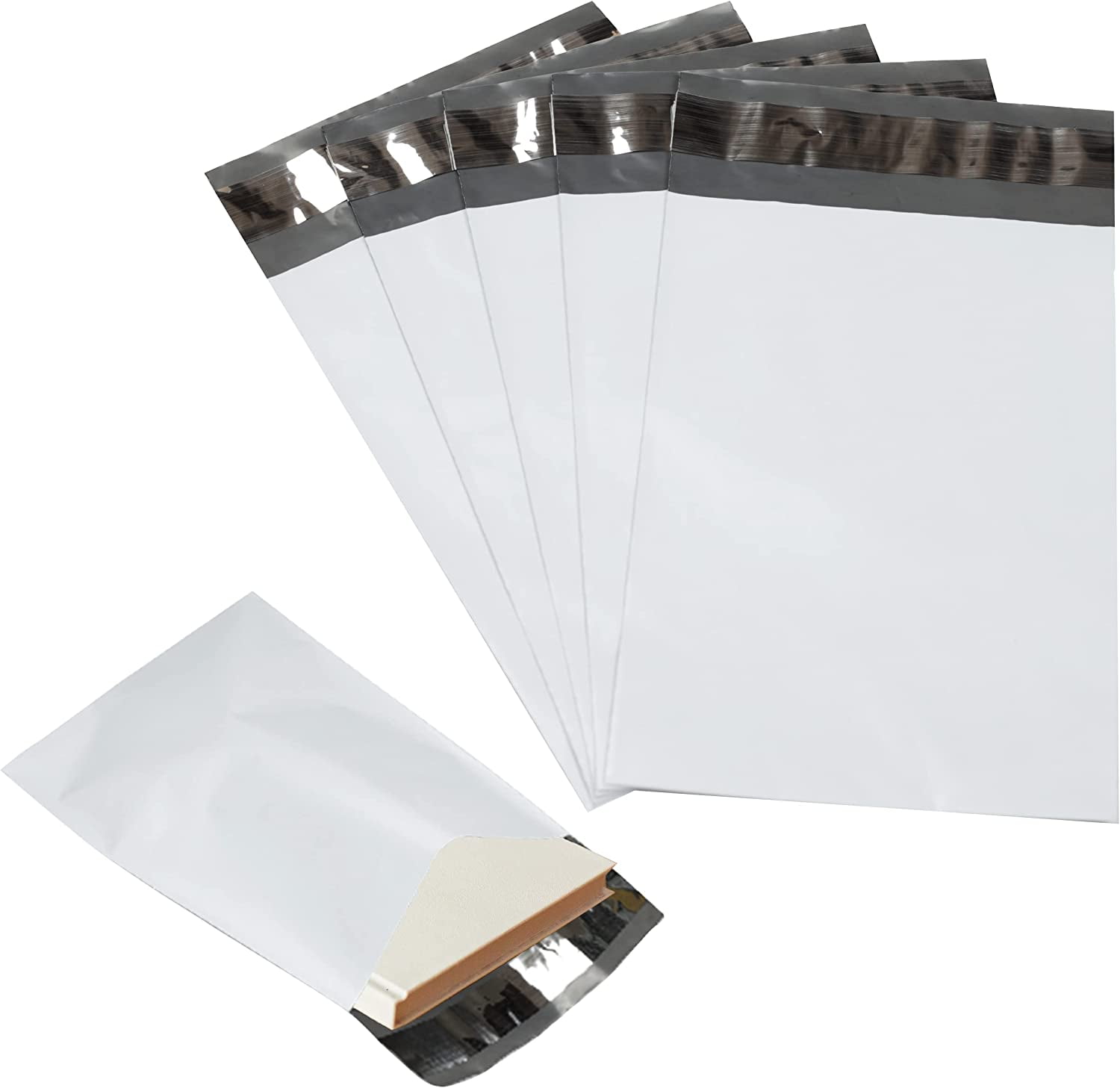 100 10x13 white poly mailer shipping bags *2.4mil best quality