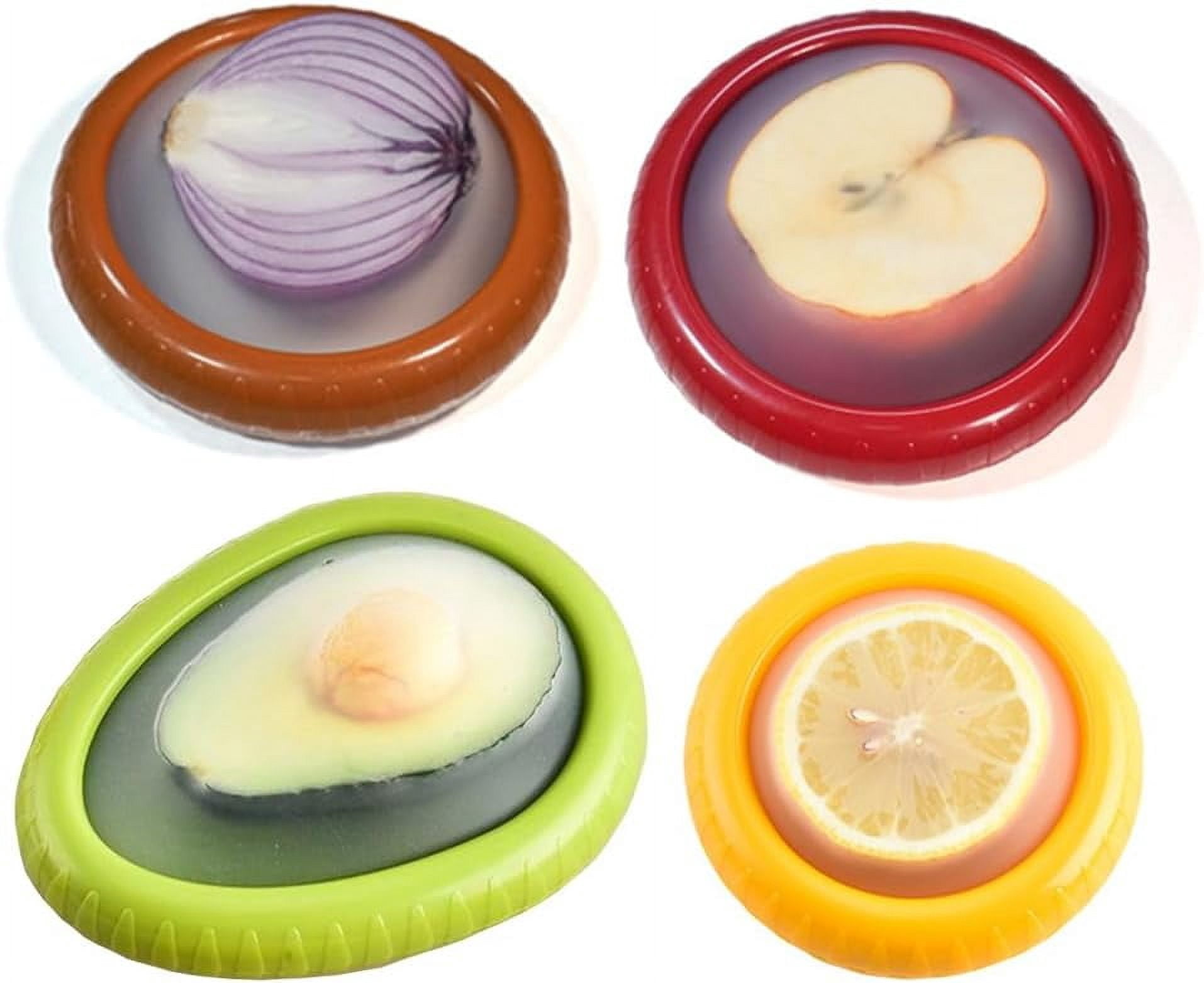Shukong 4 Pcs Reusable Avocado Onion on Tomatoes Saver Keeper, Silicone ...