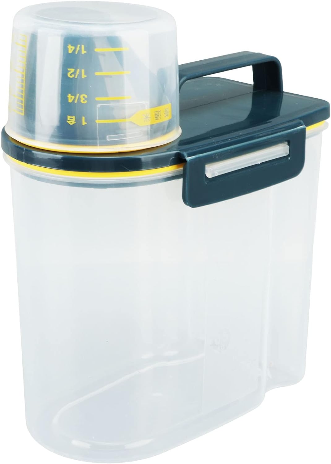 Shukong Rice Container, 3 to 5Lbs Double Seal Rice Cereal Storage Bin ...